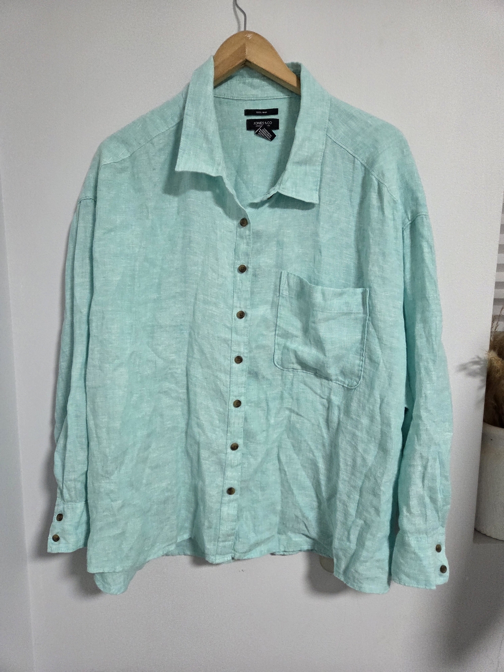 Jones & Co. 100% Linen Shirt Size 2X